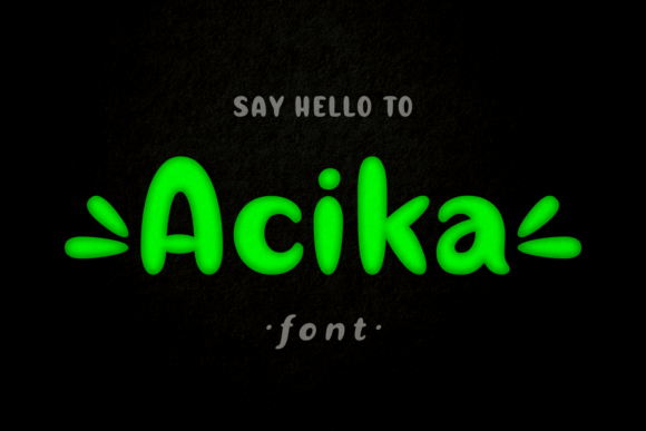 Acika: A Quirky Display Font for Creative Marketing