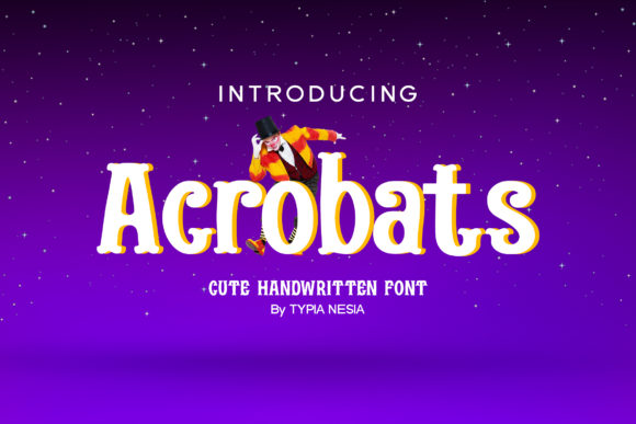Acrobats: A Creative Font for Makers