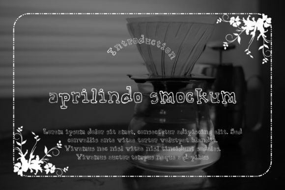 Aprilindo Smockum Font