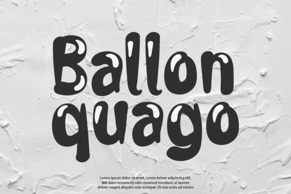 Ballon Quago Font for Editorial Design