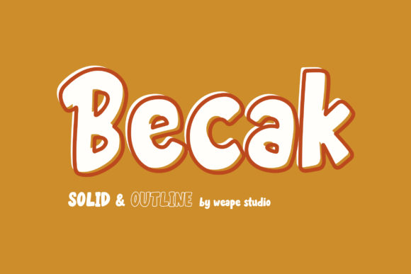 Becak: A Bold Display Font for Web Design