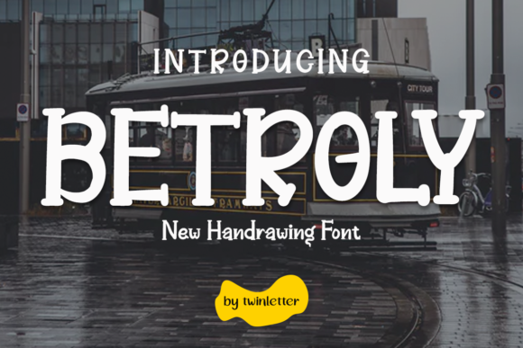 Betroly: A Bold Display Font for Craft Creators