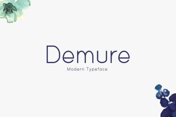 Demure: A Clean Display Font for Creative Projects