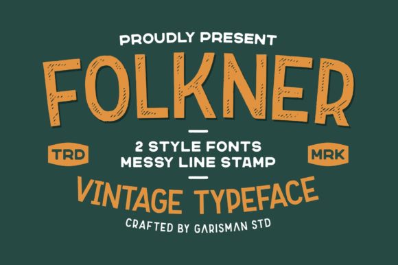 Folkner: A Bold Display Font for Creative Projects
