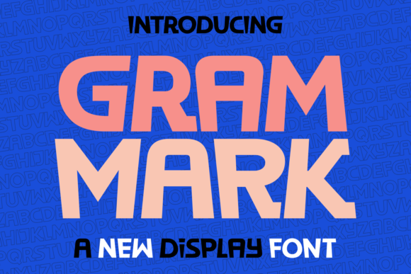 Gram Mark Font for Creative Marketing