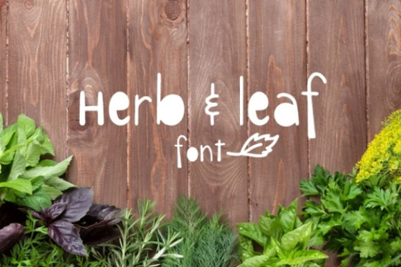 Herb Leaf: A Playful Display Font
