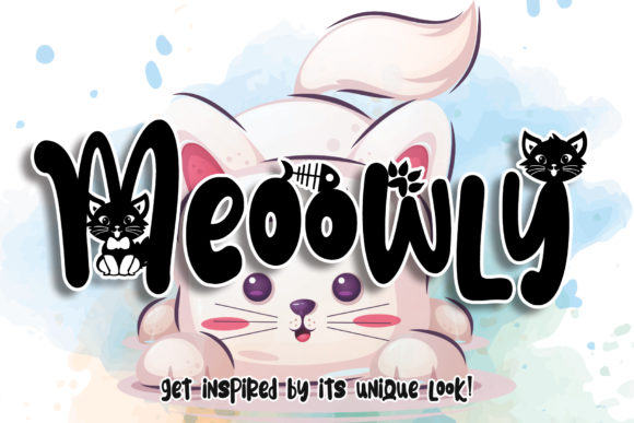 Meoowly: A Cute Display Font for Editorial Design