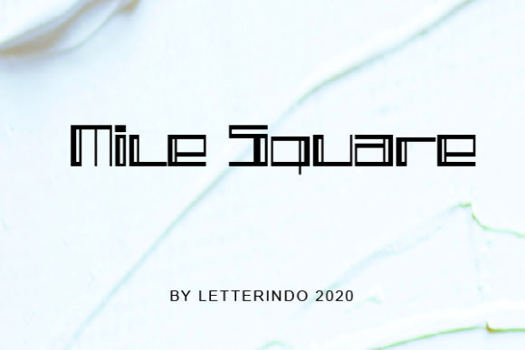 Mile Square: A Futuristic Font for Editorial Design