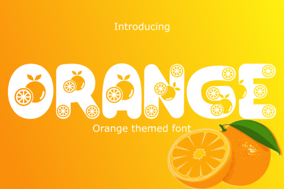Orange: A Bold Display Font