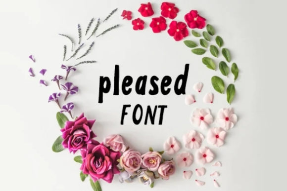 Pleased: A Friendly Display Font for Marketers