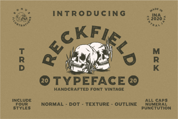 Reckfield: A Vintage Display Font