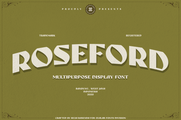 Roseford: A Friendly Display Font