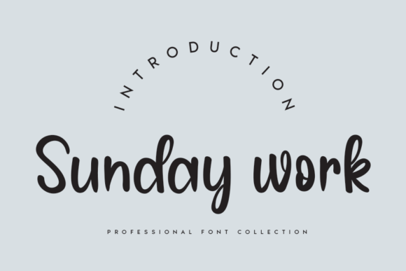 Sunday Work Font for Web Design