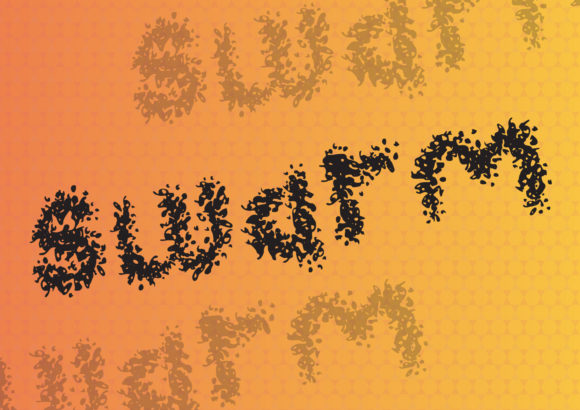 Swarm: A Fun Display Font