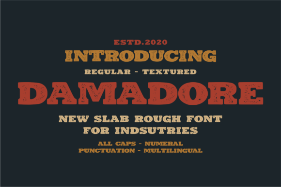 Use Damadore for Bold Typography