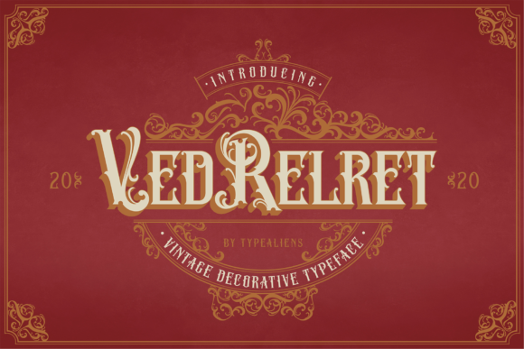 Ved Relret Font: Vintage Style for Makers